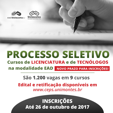 Mantena – Centro de Educação a Distância da Unimontes oferta 1,2 mil vagas gratuitas.