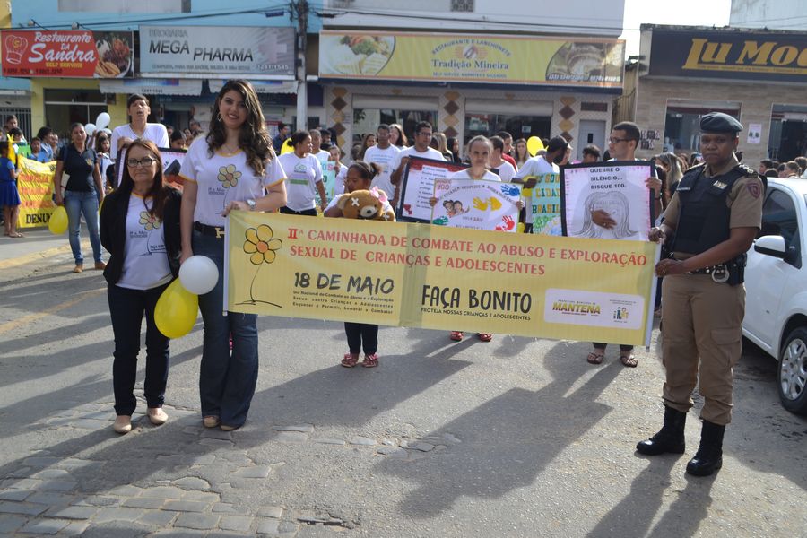 Segunda passeata da Campanha “Faça Bonito” mobiliza população de Mantena contra o Abuso Sexual e a Exploração Sexual