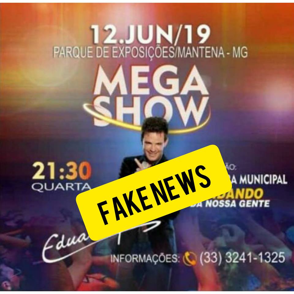 COMUNICADO l Cartaz sobre Festa da Cidade é FAKE NEWS
