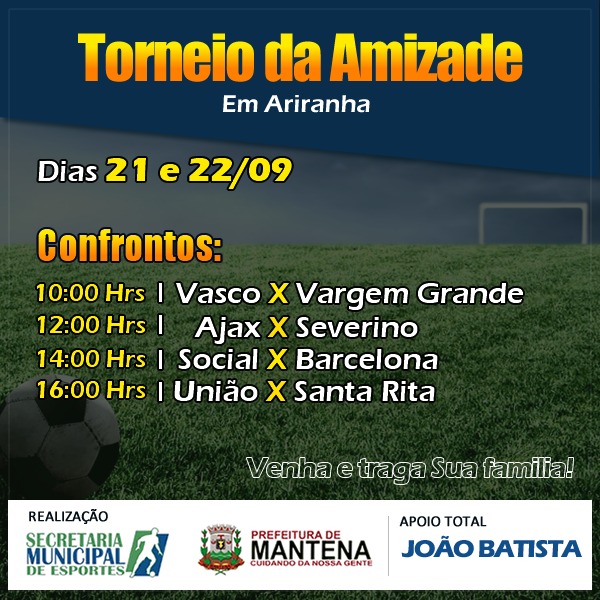 Torneio da Amizade de Vila Barra do Ariranha acontece nesse fim de semana