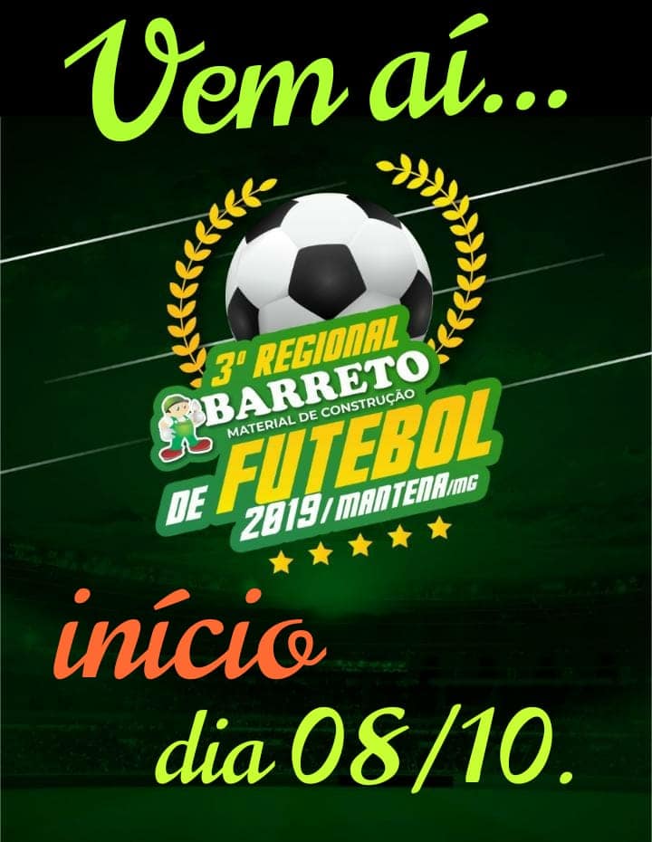 3° Regional de Futebol Barreto Material de Construção terá inicio na próxima terça-feira (08/10)