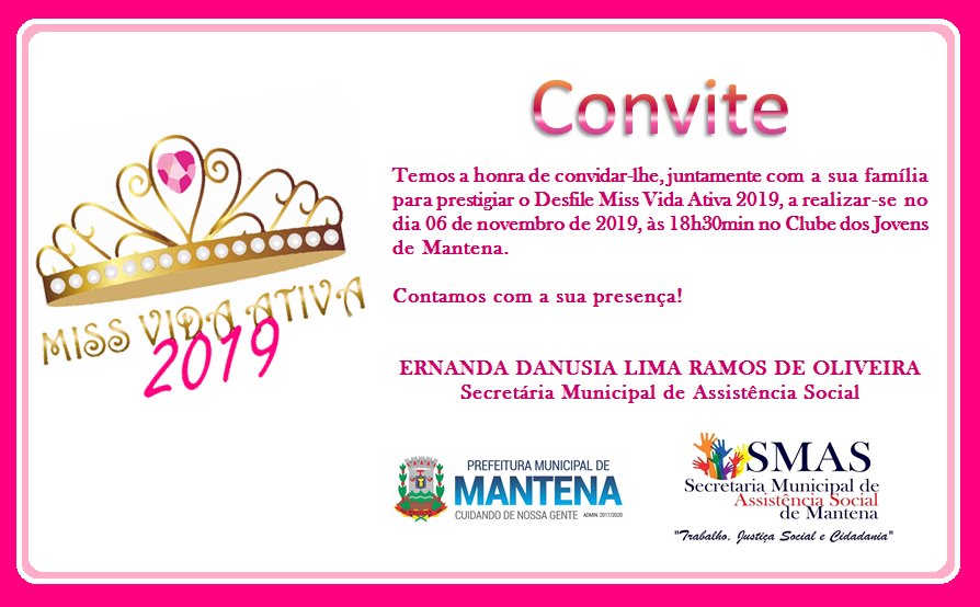 Vem ai, Miss Vida Ativa 2019