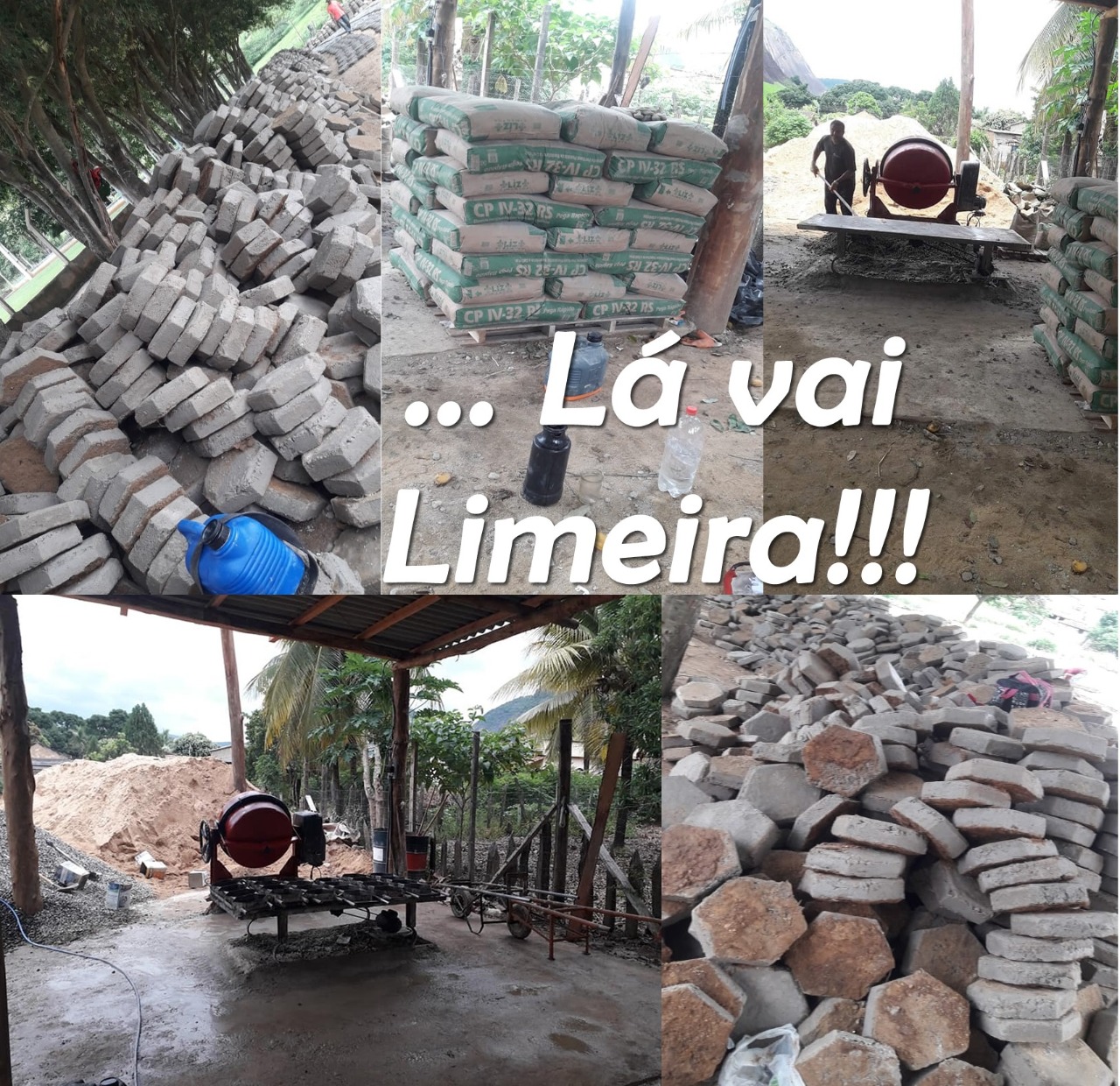 Fabricação PRÓPRIA de bloquetes em Limeira segue a todo vapor! Confira!