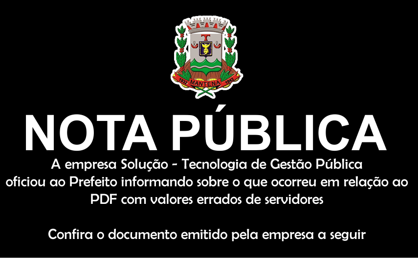 A Empresa Solução Pública, responsável pelo erro ocorrido nas informações do Portal da Transparência se manifestou da seguinte forma: Confira.