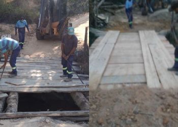 Prefeitura reconstrói pontes no Córrego do Turvinho