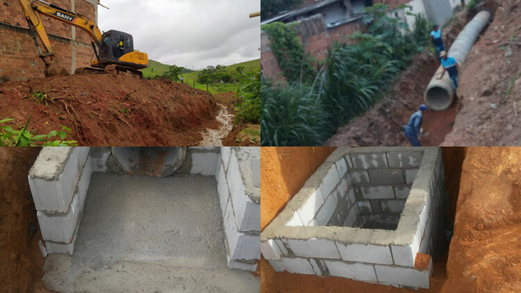 Prefeitura limpa rede de drenagem na João Pinheiro e constrói caixas secas no Loteamento Queiroz