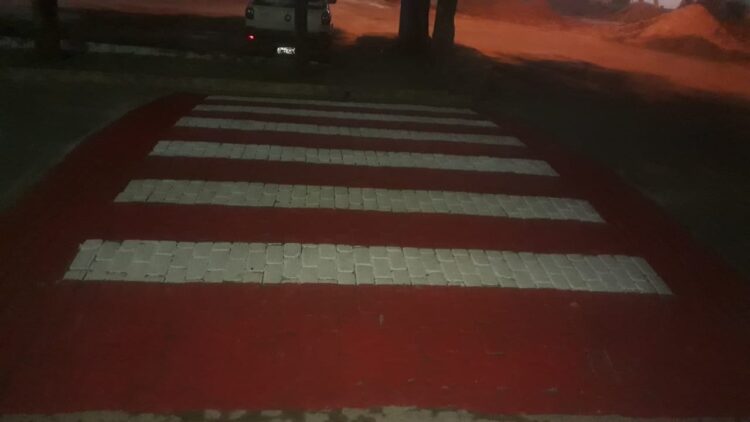 Pintura de faixas gera mais segurança no trânsito