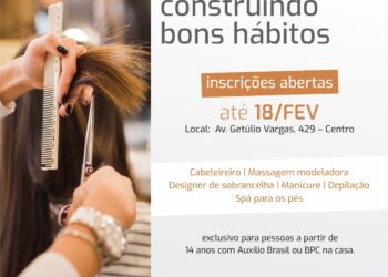 Assistência Social abre inscrições para cursos de qualificação profissional