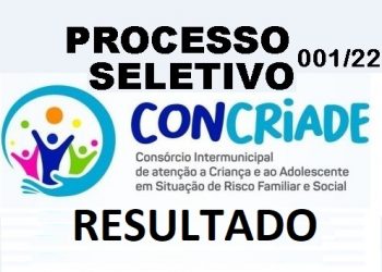 Resultado Processo Seletivo 001/2022 CONCRIADE. Confira!