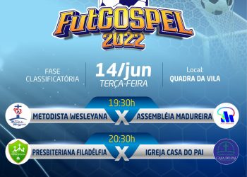 Metodista Wesleyana, Assembleia Madureira, Presbiteriana Filadélfia e Igreja Casa do Pai estreiam hoje no FutGospel