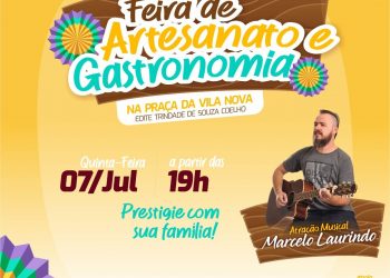Hoje é dia de Feira de Artesanato e Gastronomia!