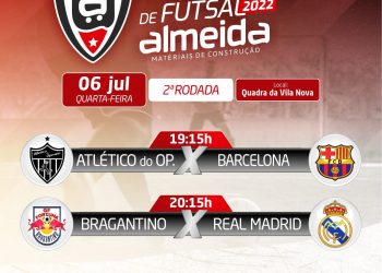 Segunda rodada da Taça Cidade de Futsal Almeida Materiais de Construção acontece hoje!