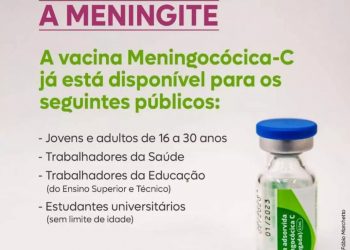 ATENÇÃO! Vacinação contra a meningite é ampliada