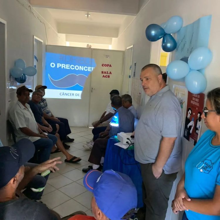 NOVEMBRO AZUL: PSF Nicoline realiza palestra sobre a prevenção do Câncer de Próstata