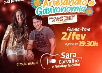 Sara Carvalho e Nikolay Nicolini agitam a Feira de Artesanato e Gastronomia nesta quinta (2)
