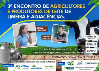 CONVITE: vem aí o 3º Encontro de Agricultores e Produtores de Leite em Limeira e Adjacências