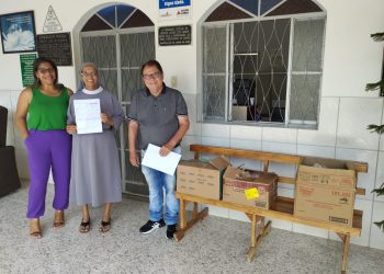 Secretaria de Cultura e Turismo doa alimentos para o Lar Santo Antônio