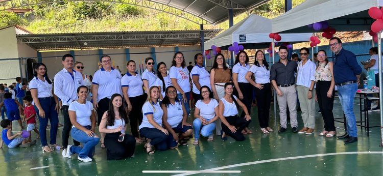 “Dia D” de vacinação: em Mantena, a Escola Municipal Mario Rigamont recebeu a Campanha de Multivacinação