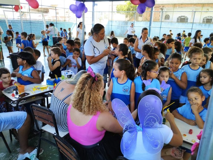“Dia D” de vacinação: em Mantena, a Escola Municipal Mario Rigamont recebeu a Campanha de Multivacinação