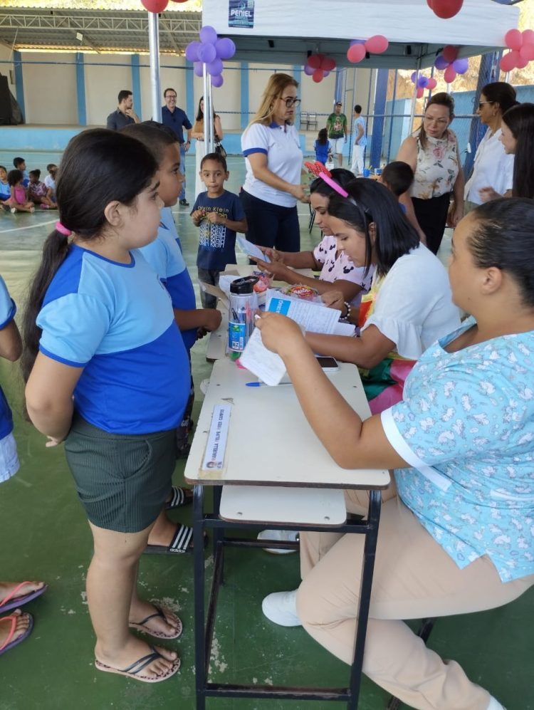 “Dia D” de vacinação: em Mantena, a Escola Municipal Mario Rigamont recebeu a Campanha de Multivacinação