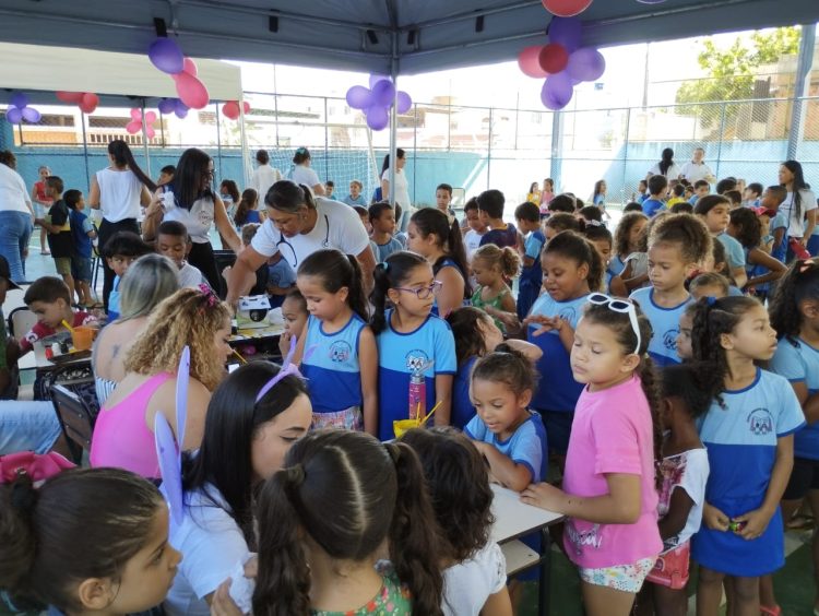 “Dia D” de vacinação: em Mantena, a Escola Municipal Mario Rigamont recebeu a Campanha de Multivacinação