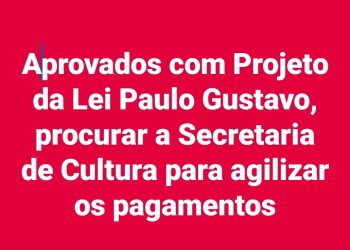 Resultado final chamamento do Edital Lei Paulo Gustavo
