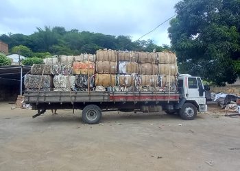 Coleta seletiva de lixo recolhe 39 toneladas de material para a reciclagem