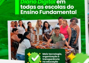 Rede Municipal de Ensino implanta Diário Digital em todas as escolas de Ensino Fundamental