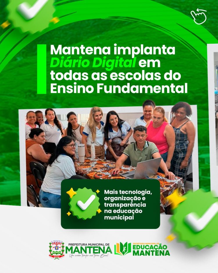 Rede Municipal de Ensino implanta Diário Digital em todas as escolas de Ensino Fundamental