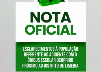 Prefeitura de Mantena presta esclarecimentos sobre acidente com ônibus de estudantes