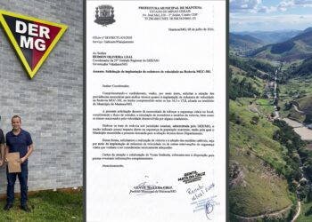 Prefeitura de Mantena protocola junto ao DER-MG solicitação de medidas para reforçar a segurança viária na MGC-381