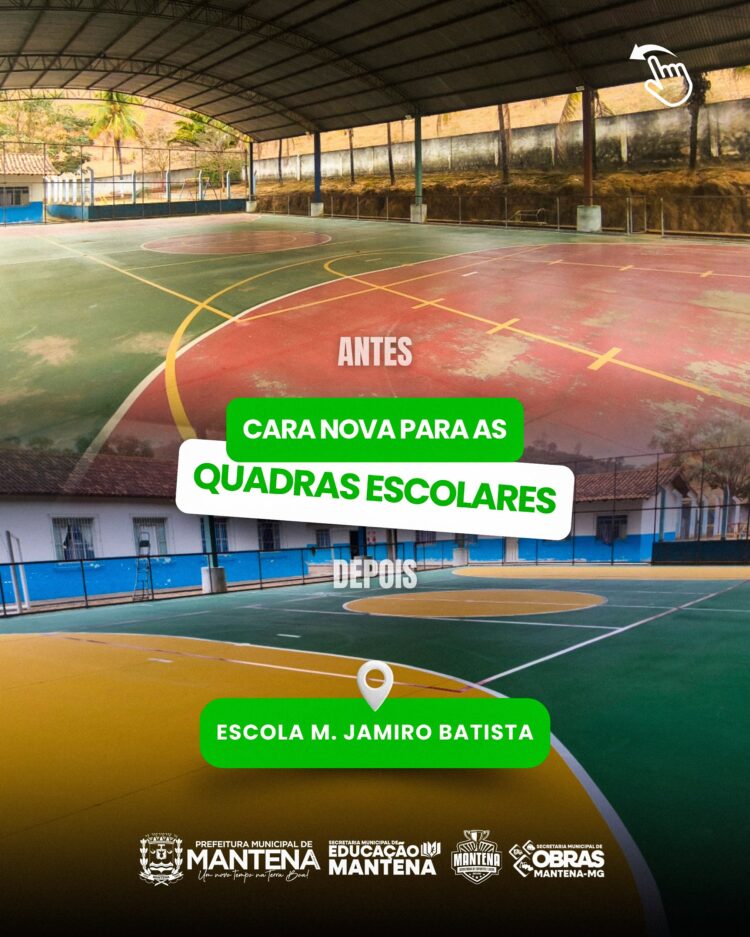 Esporte de cara nova: quadras do Jamiro Batista e CEMI recebem melhorias
